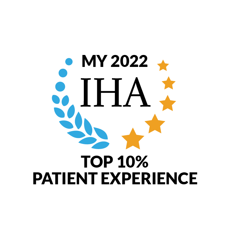 IHA Award - Top 10 percent - Patient Experience